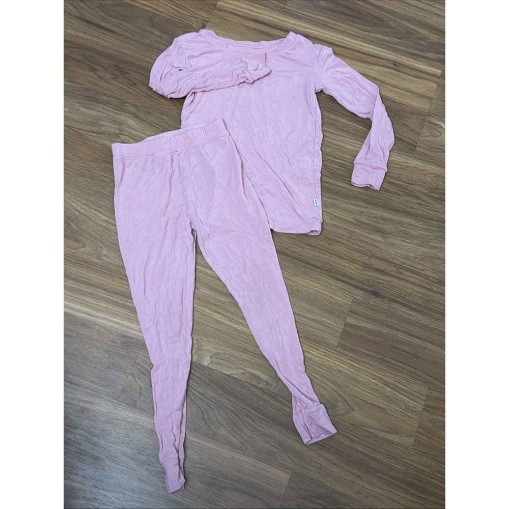 Little Sleepies Toddler Girls Pink 2T 2pc Pajamas Top/pants Bamboo VGC